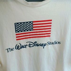 VTG Walt Disney Studios American Flag shirt